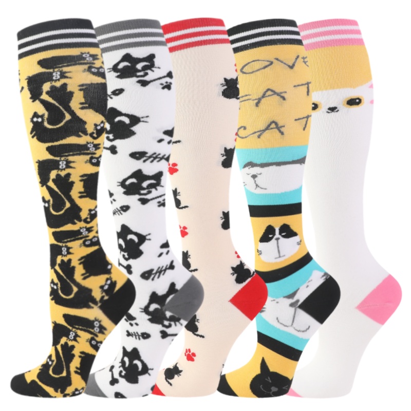 Compression Sock Medical - New Cute Cartoon Cat Men Women