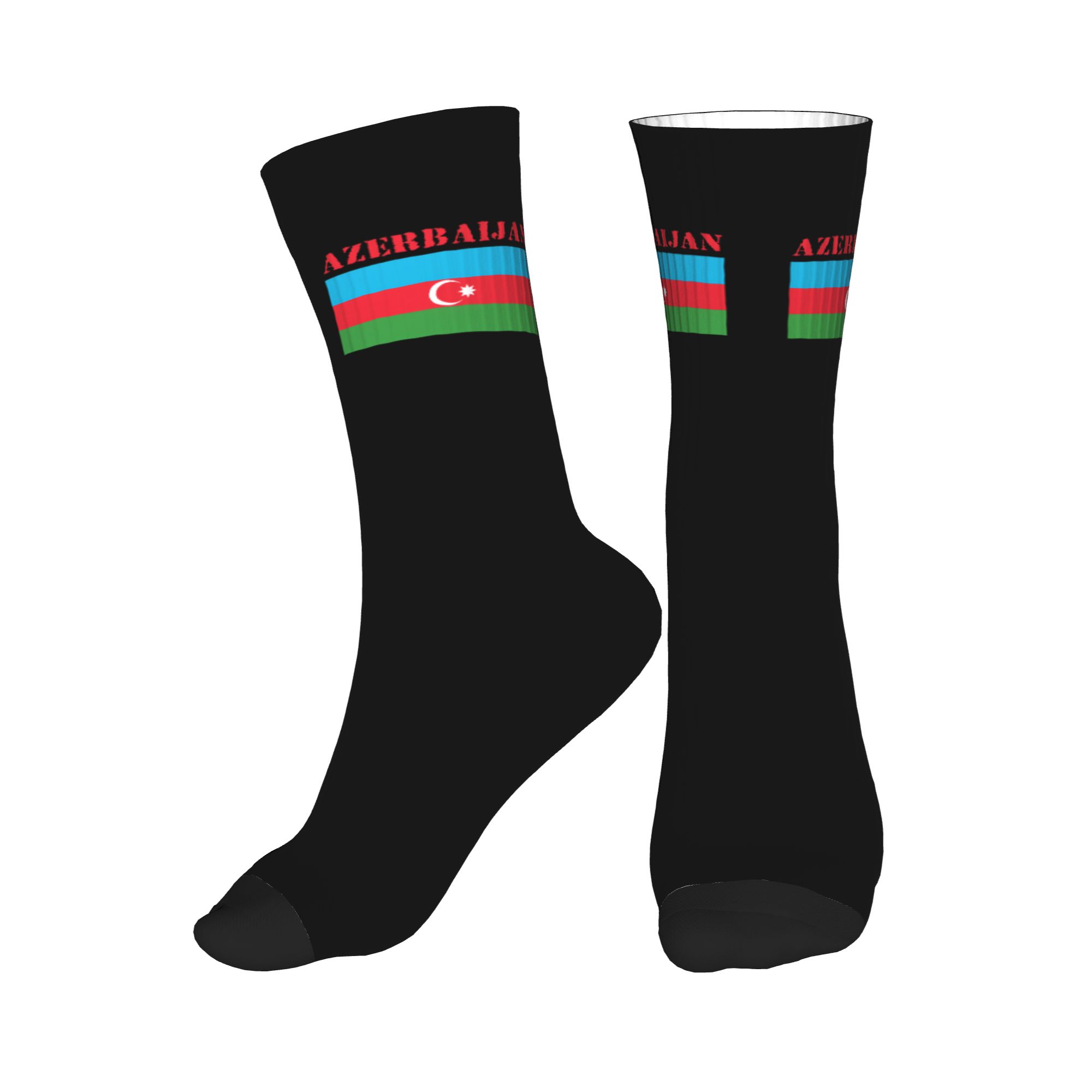 Dress Sock Men - Azerbaijan Flag Dress Socks for Men