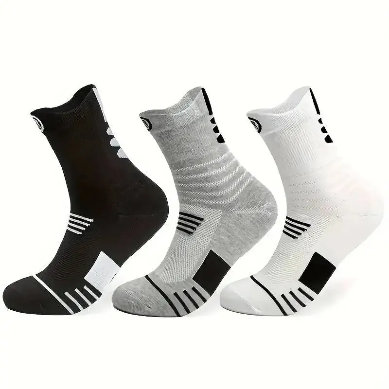 Athletic Sock Cushion - 3 Pairs Men's Comfort Fit Cushion