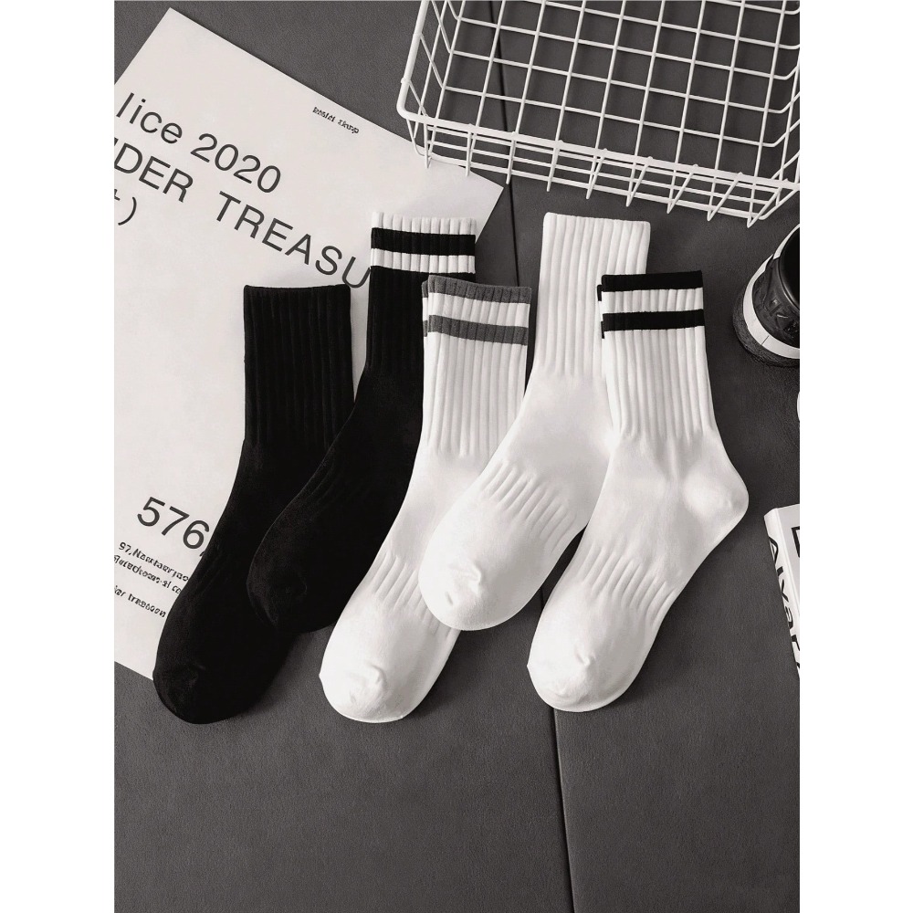 5-Pack Men's Striped Crew Sock – Cotton Crew Sock Pack recenzja i cena