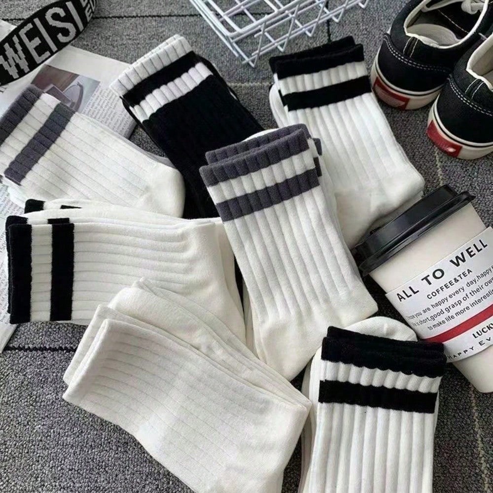 5-Pack Men's Striped Crew Sock – Cotton Crew Sock Pack recenzja i cena