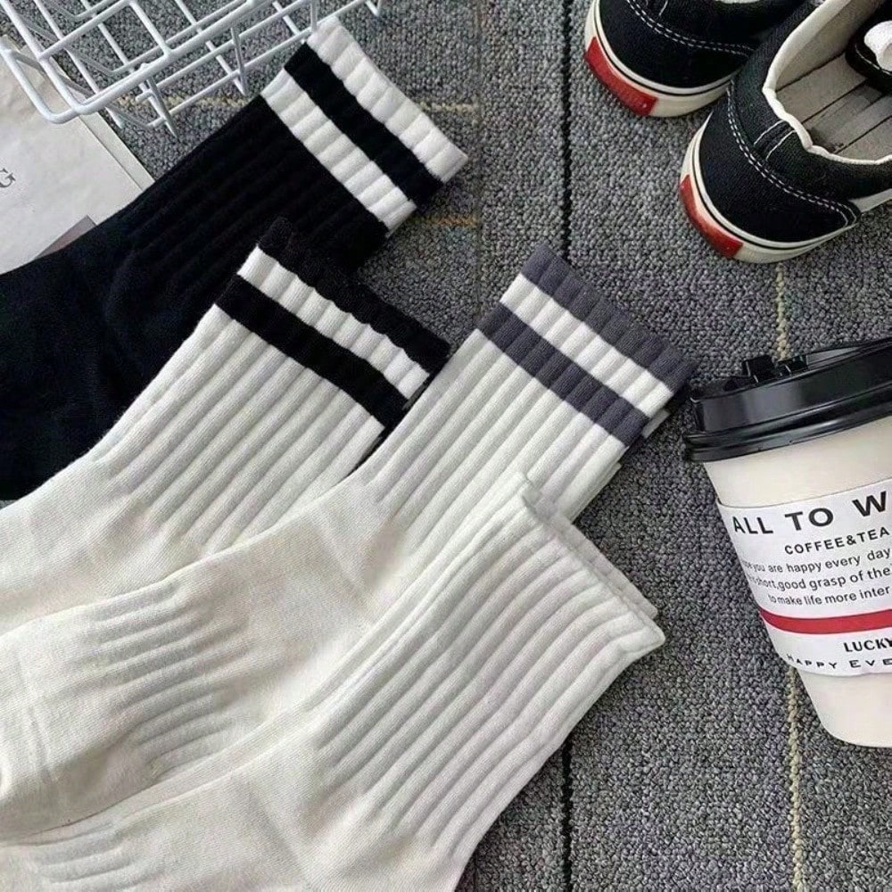 5-Pack Men's Striped Crew Sock – Cotton Crew Sock Pack recenzja i cena
