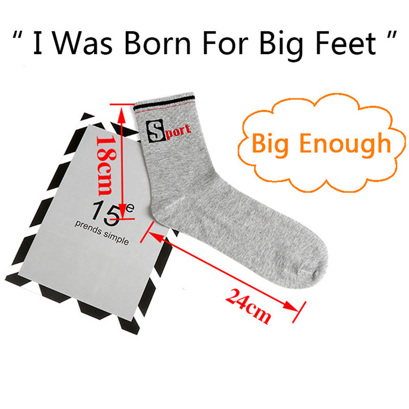 3 Pairs/Pack Big Large Socks E – Cotton Crew Sock Pack recenzja i cena