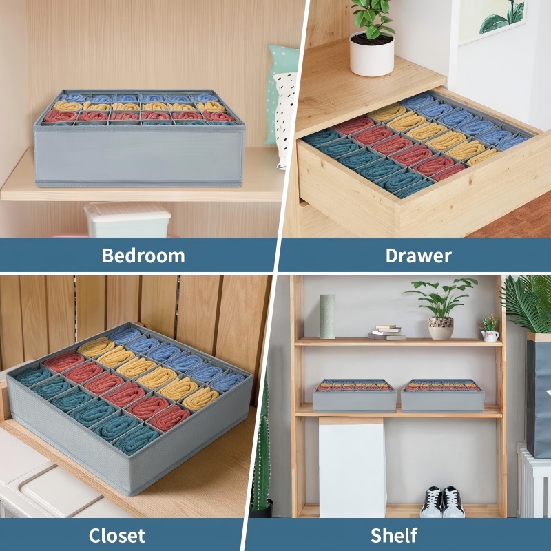 24 Grid Foldable Storage Organ – Sock Organizer Tray recenzja i cena