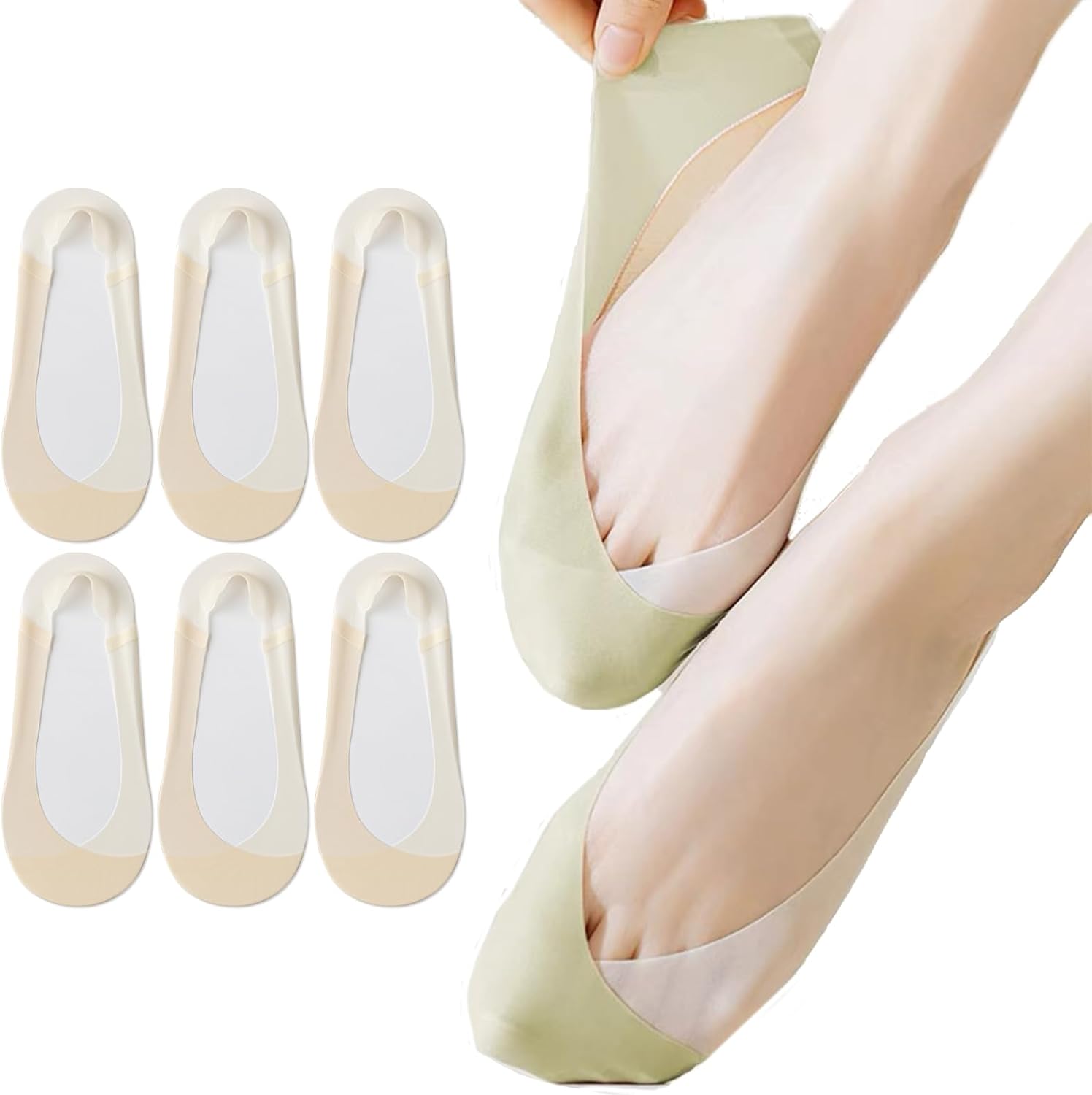 Caudblor 6 Pack Thin No Show S – Invisibility Sock Loafer recenzja i cena