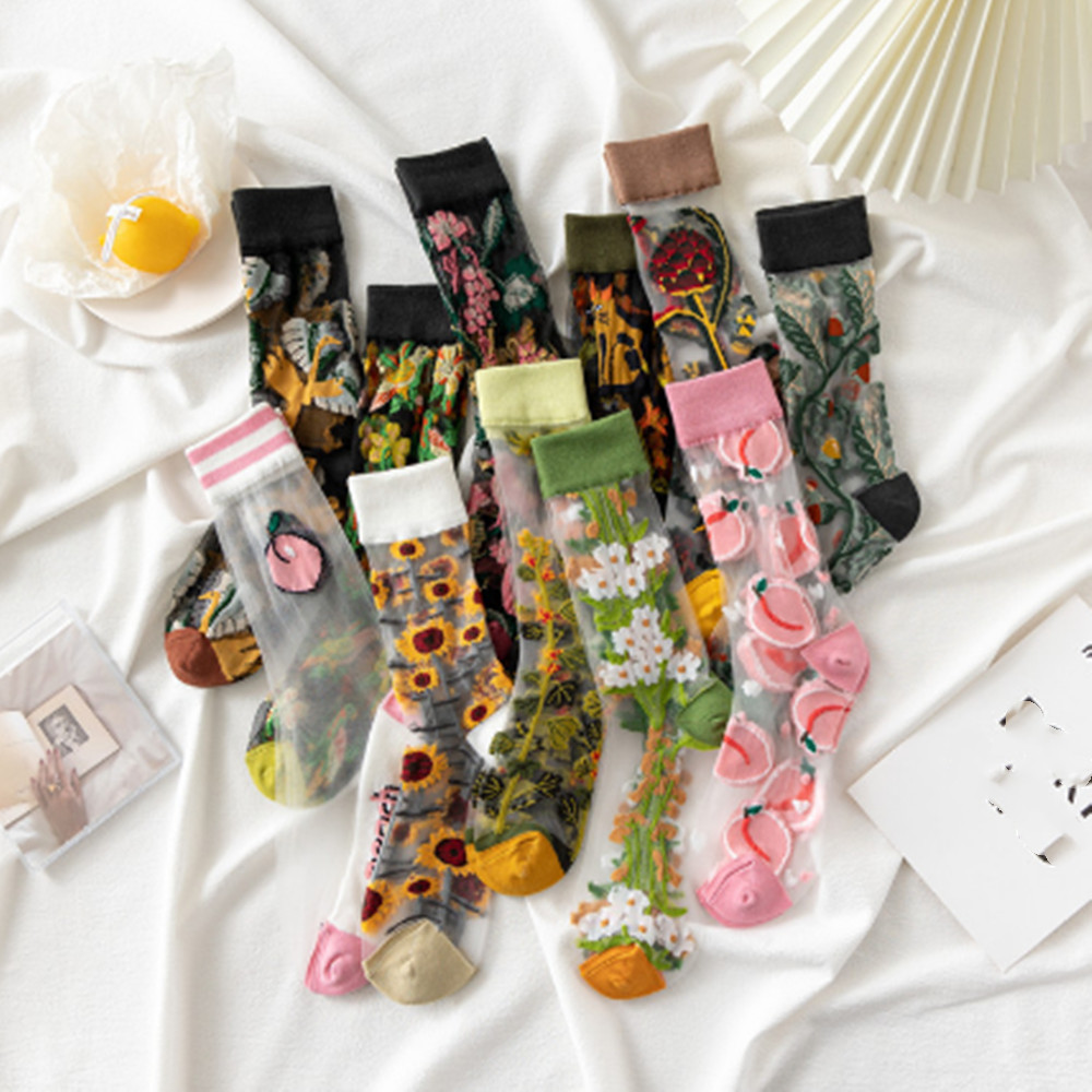 Woman Lace flower short sock t – Invisibility Sock Loafer recenzja i cena