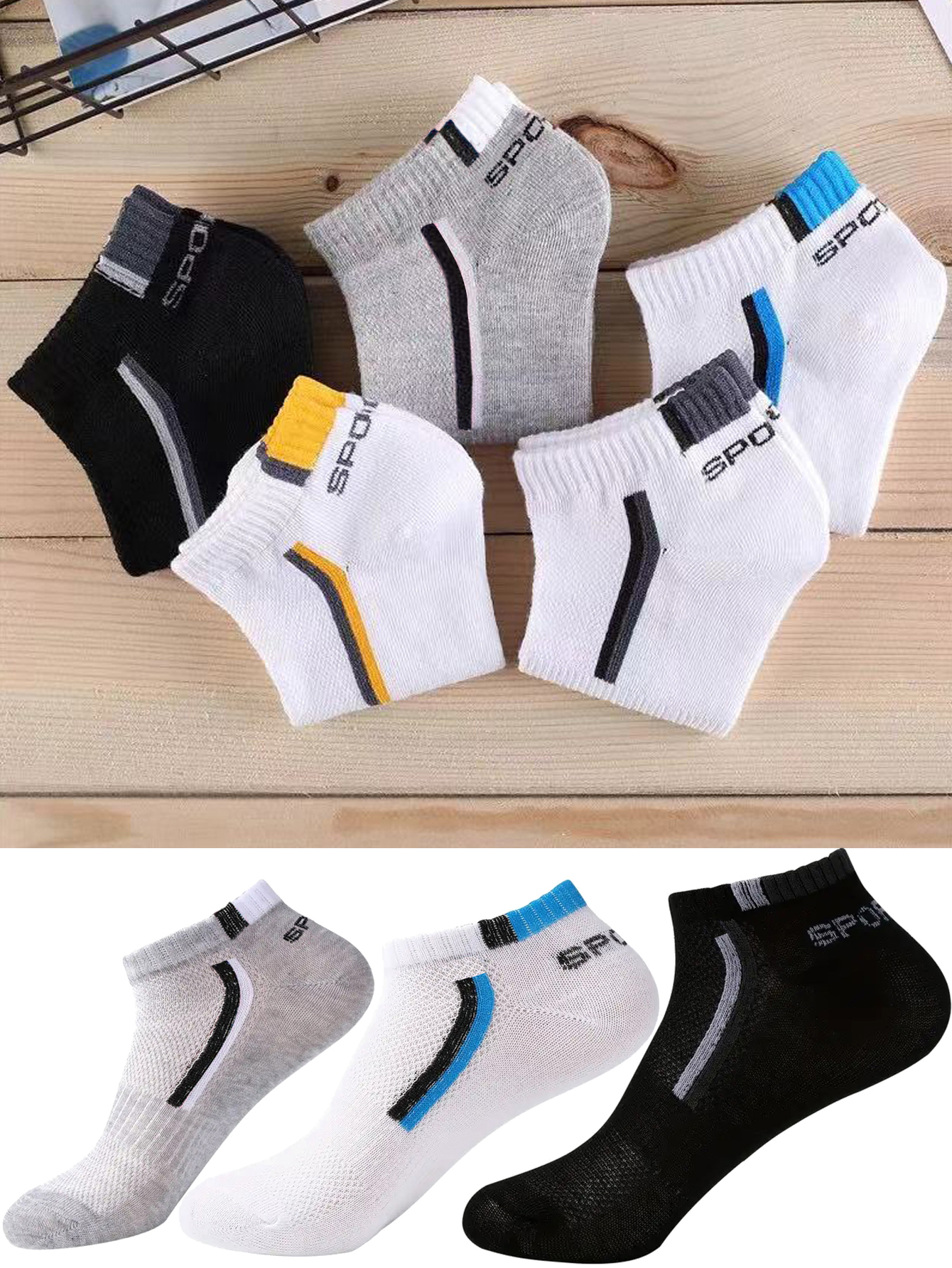 5Pair Men's Anti-Slip Ankle Bo – Ankle Sock Low Cut recenzja i cena