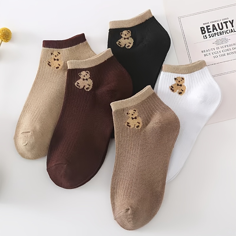 5-Pairs Women's Short Socks -  – Ankle Sock Low Cut recenzja i cena