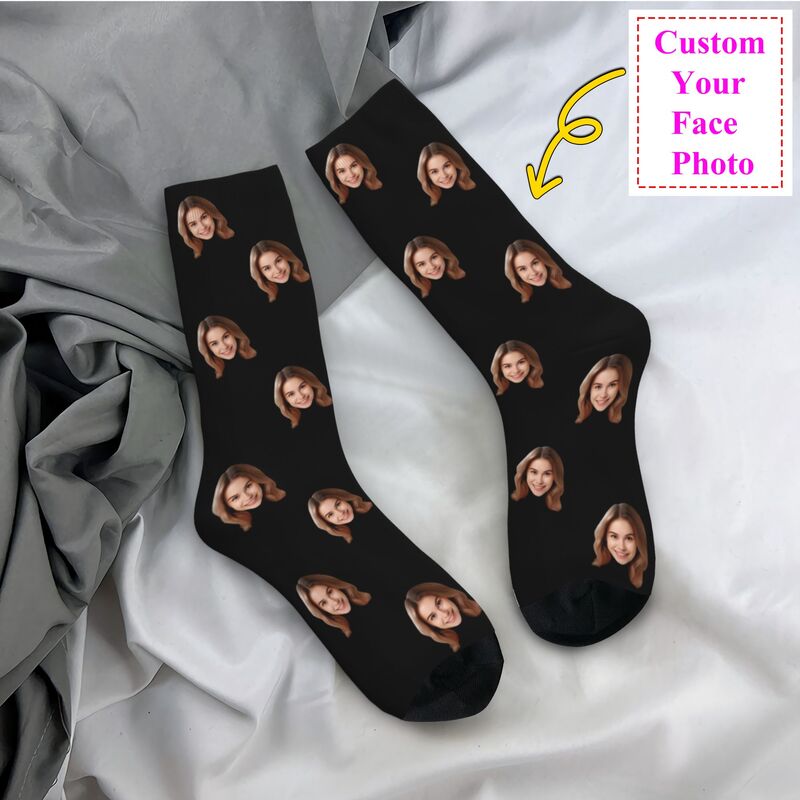 Personalized Custom Face Photo – Dress Sock Men recenzja i cena
