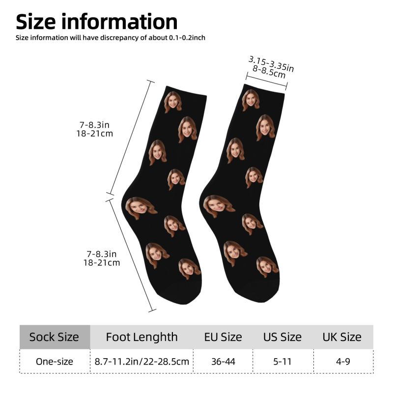 Personalized Custom Face Photo – Dress Sock Men recenzja i cena