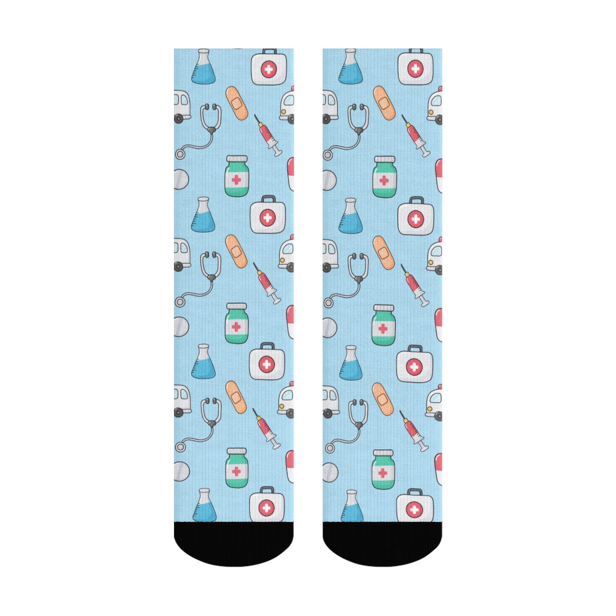 Cartoon Hospital Medical Theme – Compression Sock Medical recenzja i cena