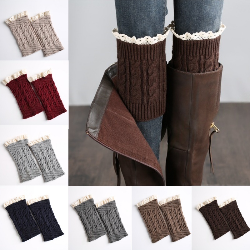 Winter Knit Solid Leg Warmers  – Thermal Sock Winter recenzja i cena