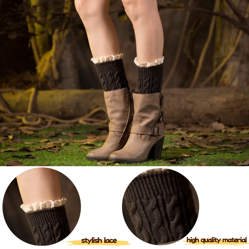 Winter Knit Solid Leg Warmers  – Thermal Sock Winter recenzja i cena