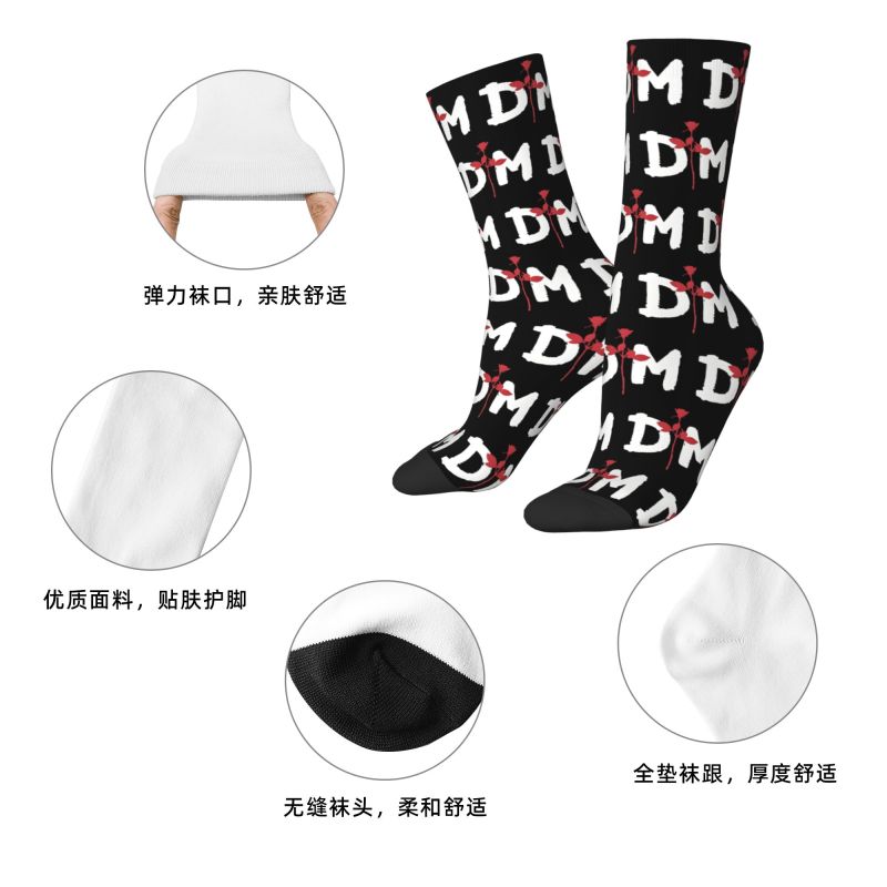 Custom Depeche Mode Mens Crew  – Dress Sock Men recenzja i cena