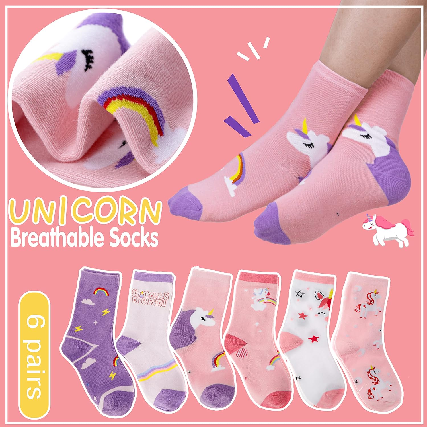 Unicorn Socks Gifts for Girls  – Silk Sock Bamboo recenzja i cena