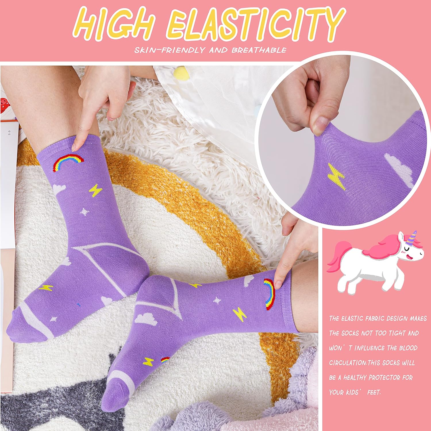 Unicorn Socks Gifts for Girls  – Silk Sock Bamboo recenzja i cena