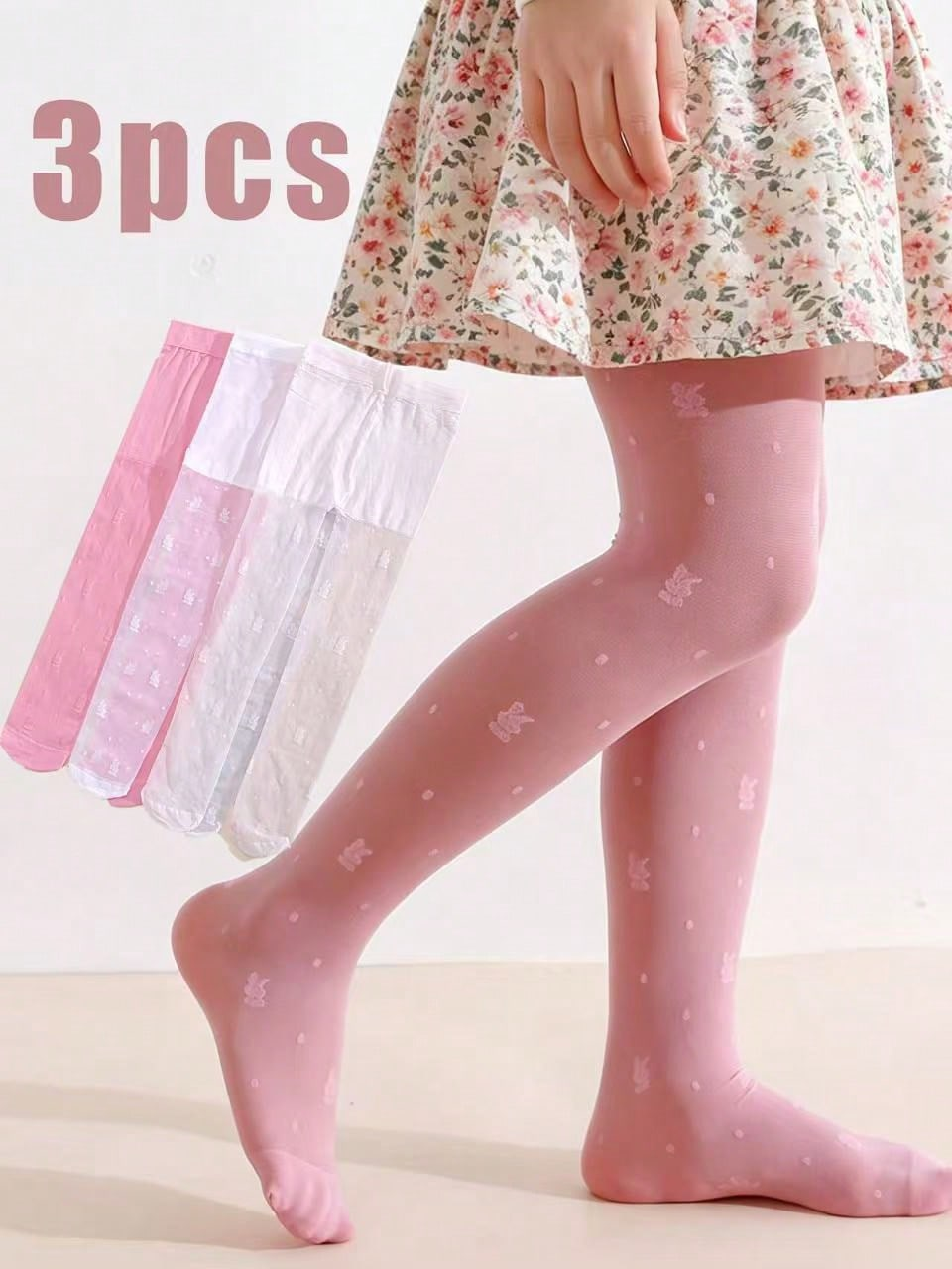 3Pack Girls Rabbit Print Tight – Tights Pantyhose Sheer recenzja i cena