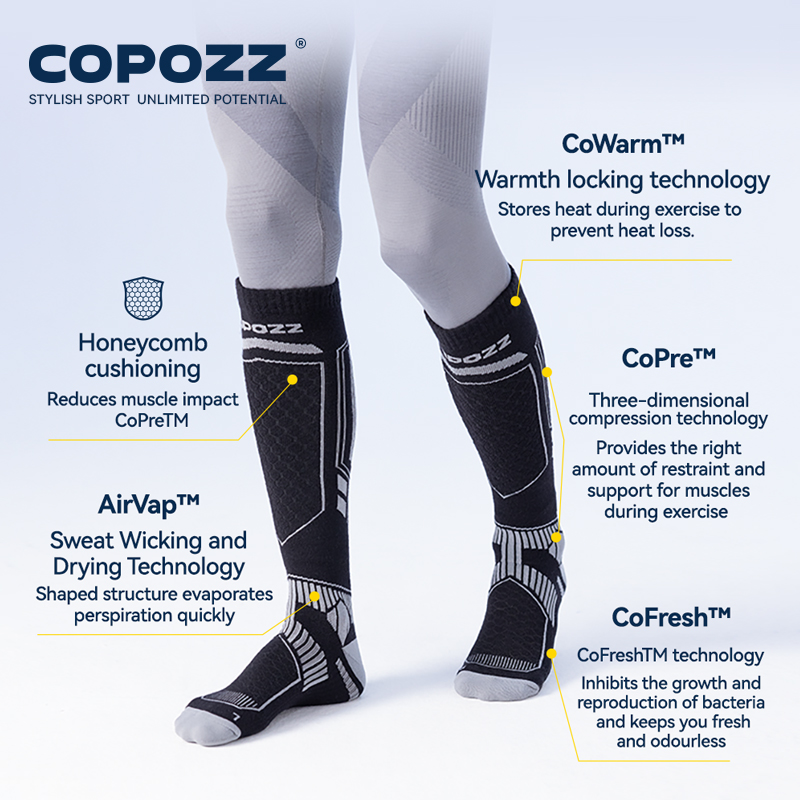 COPOZZ New Winter Ski Socks Me – Thermal Sock Winter recenzja i cena