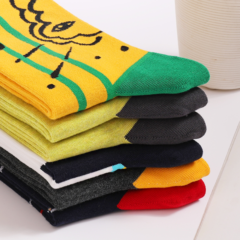 5Pairs Mens Fun Dress Socks, P – Cotton Crew Sock Pack recenzja i cena