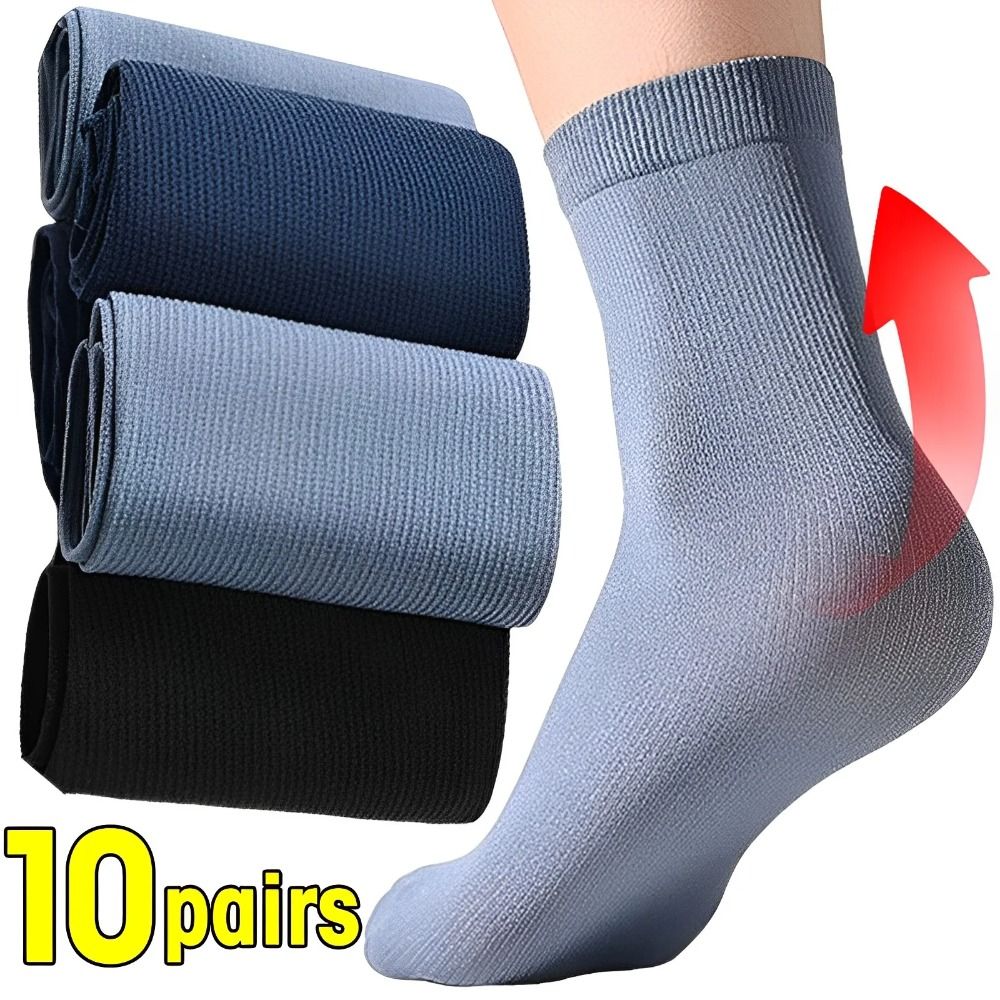 10pairs Casual Breathable Men  – Silk Sock Bamboo recenzja i cena