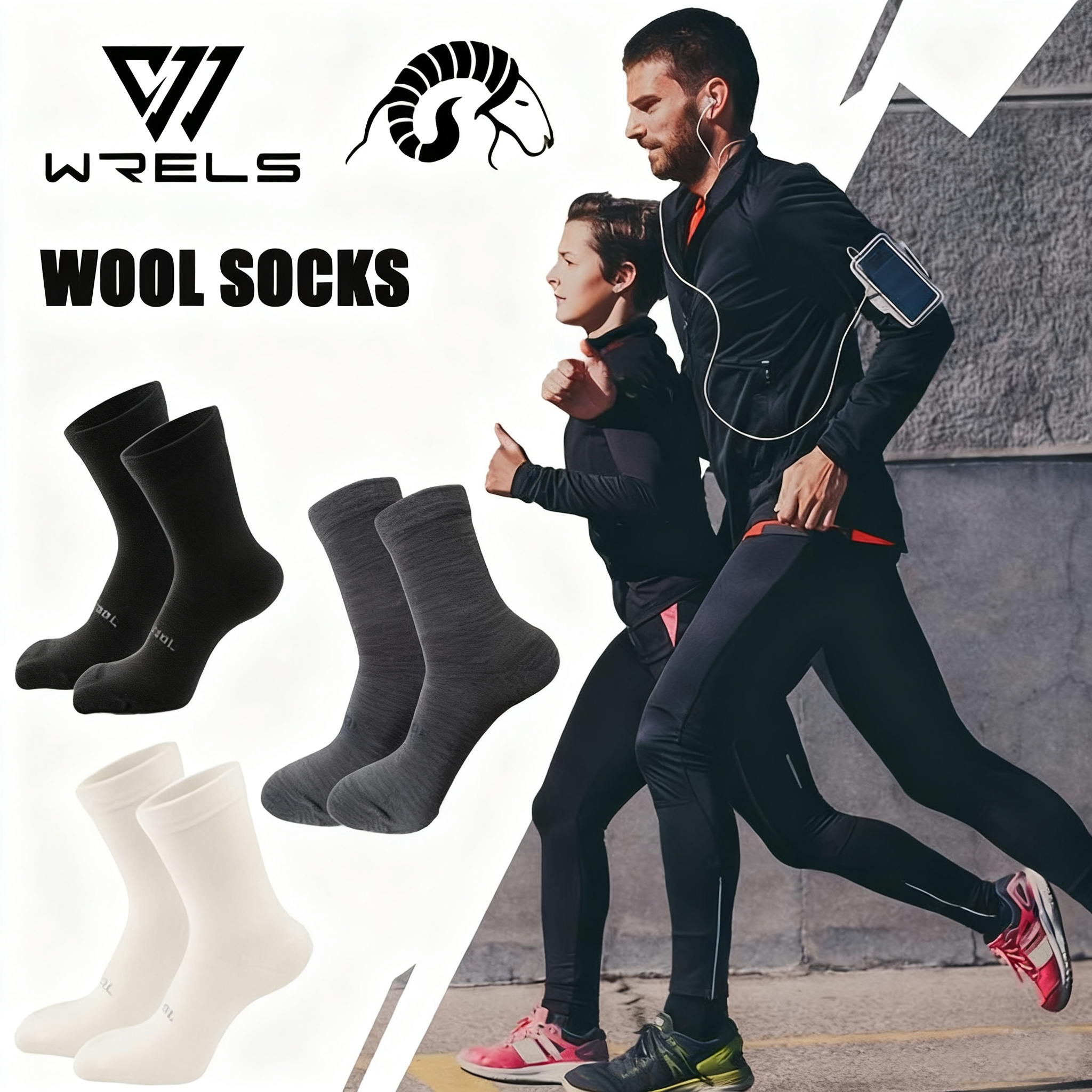 1/3pairs Winter Wool Socks Bre – Wool Hiking Sock recenzja i cena