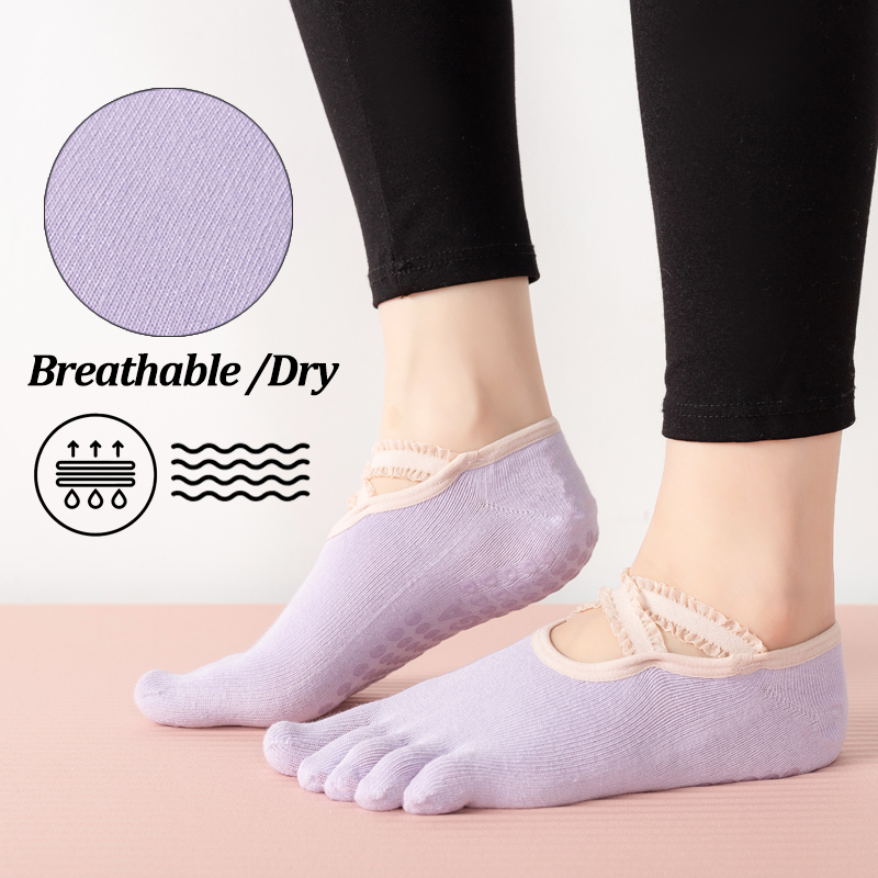 Ladies Non-Slip Pilates Socks  – No Show Sock Women recenzja i cena
