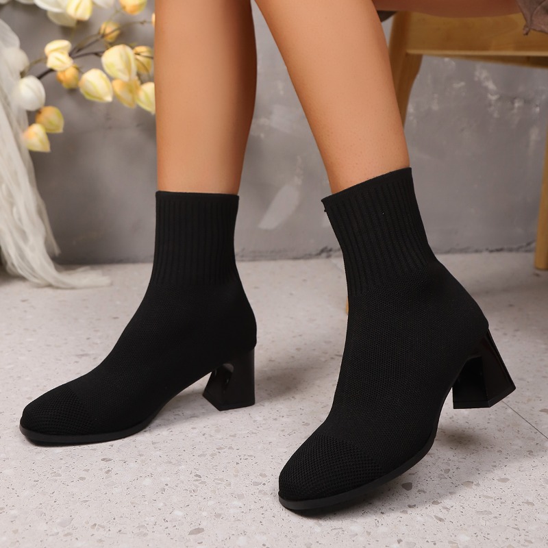 Women's Ankle Boots Knitted He – No Show Sock Women recenzja i cena