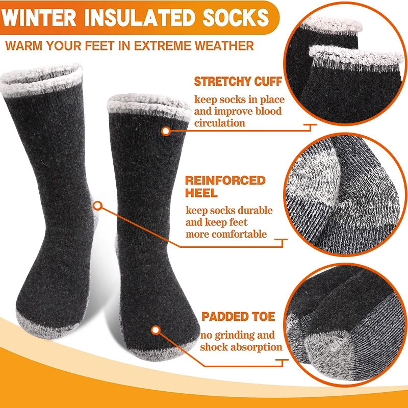 3Pairs High-Quality Thicken Wi – Thermal Sock Winter recenzja i cena