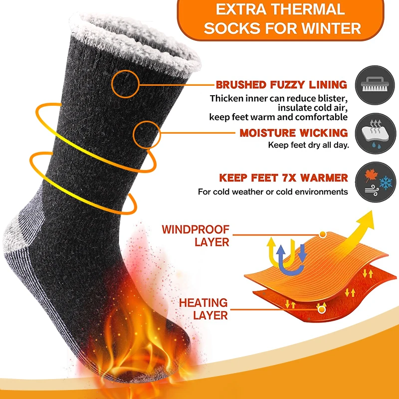 3Pairs High-Quality Thicken Wi – Thermal Sock Winter recenzja i cena