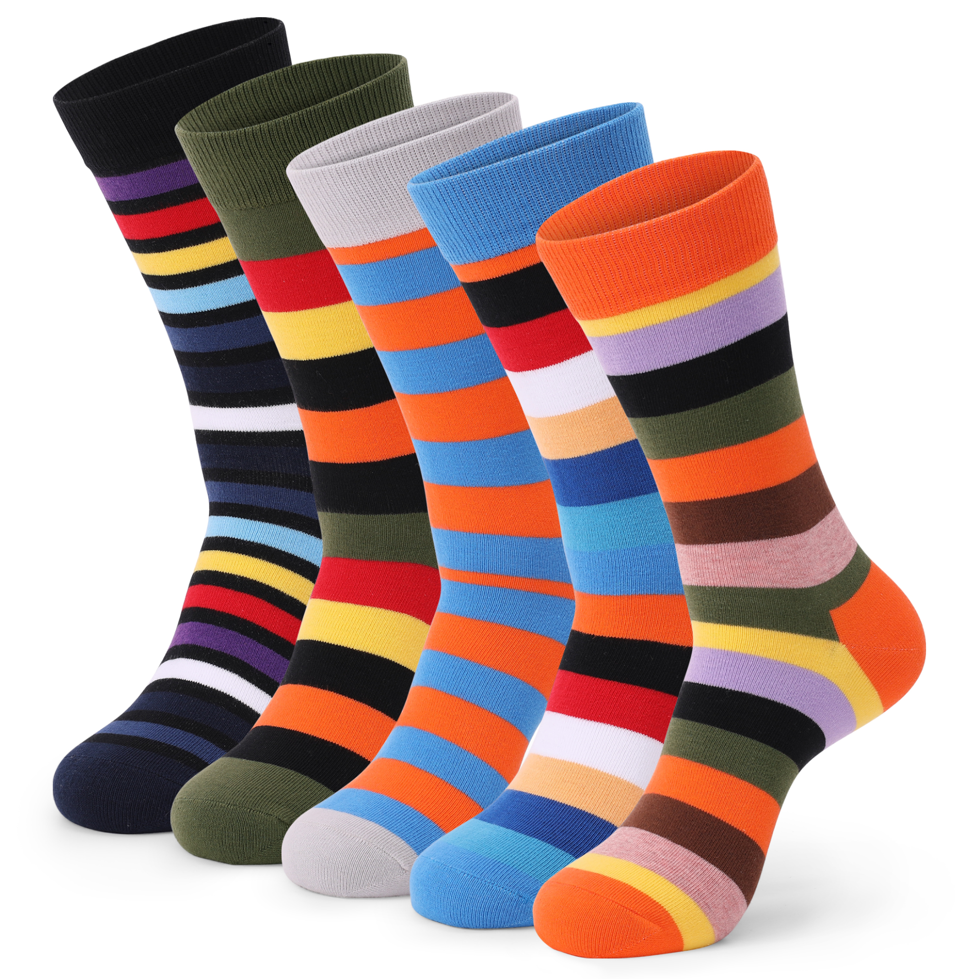 5Pairs Mens Fun Dress Socks, P – Cotton Crew Sock Pack recenzja i cena