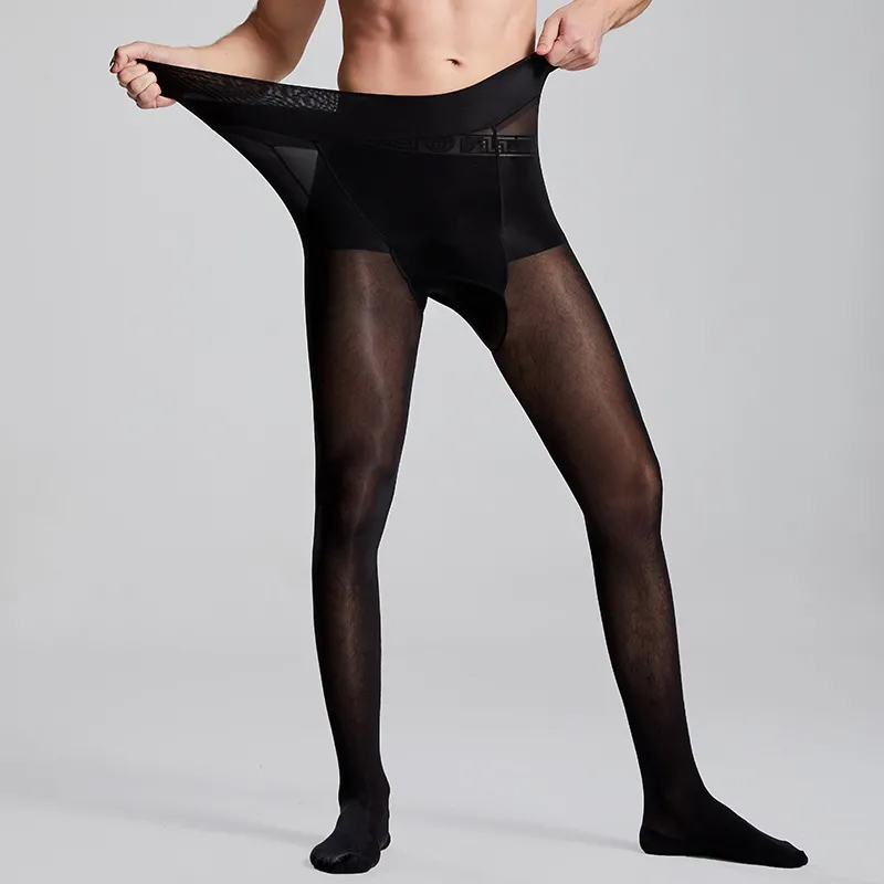 Plus Size Men Sexy Sheer Black – Tights Pantyhose Sheer recenzja i cena