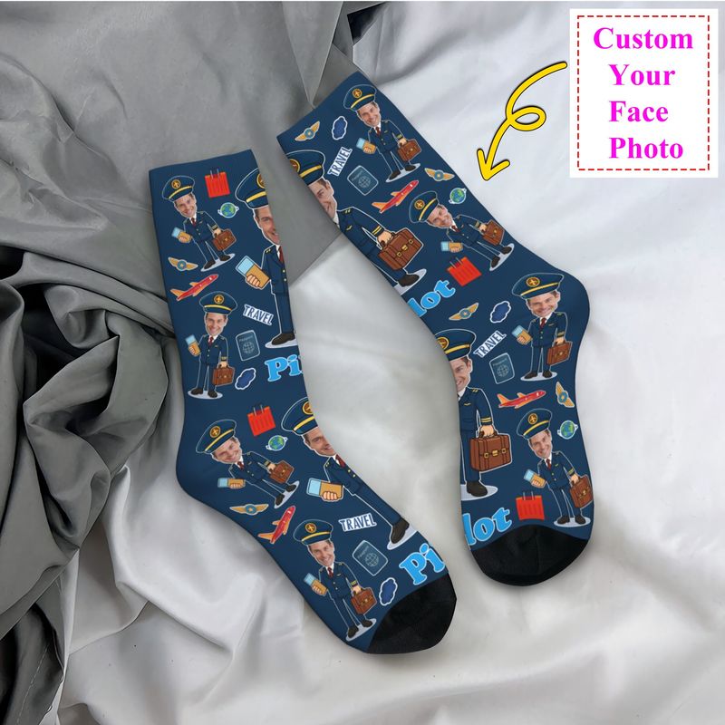 Novelty Men's Funny Pilot Cust – Dress Sock Men recenzja i cena
