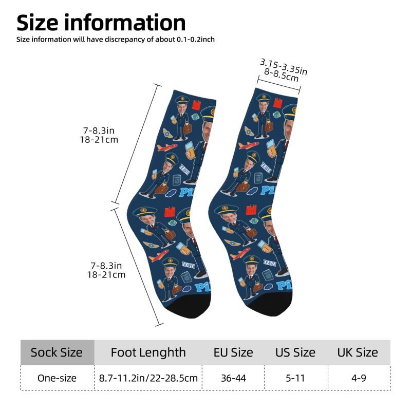 Novelty Men's Funny Pilot Cust – Dress Sock Men recenzja i cena