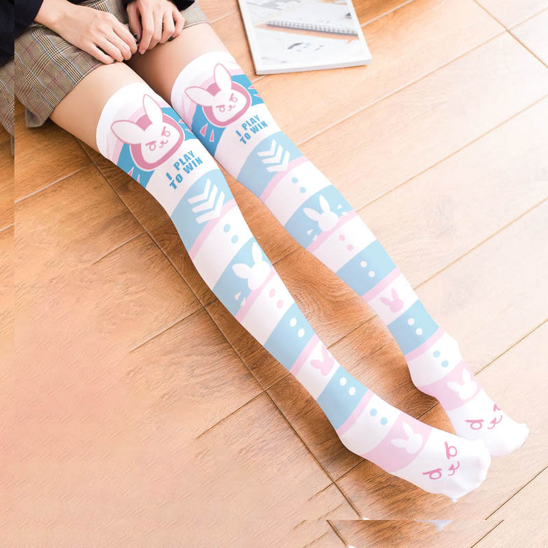 Game OW D.Va Cartoon Printed K – Silk Sock Bamboo recenzja i cena