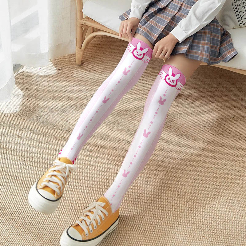 Game OW D.Va Cartoon Printed K – Silk Sock Bamboo recenzja i cena