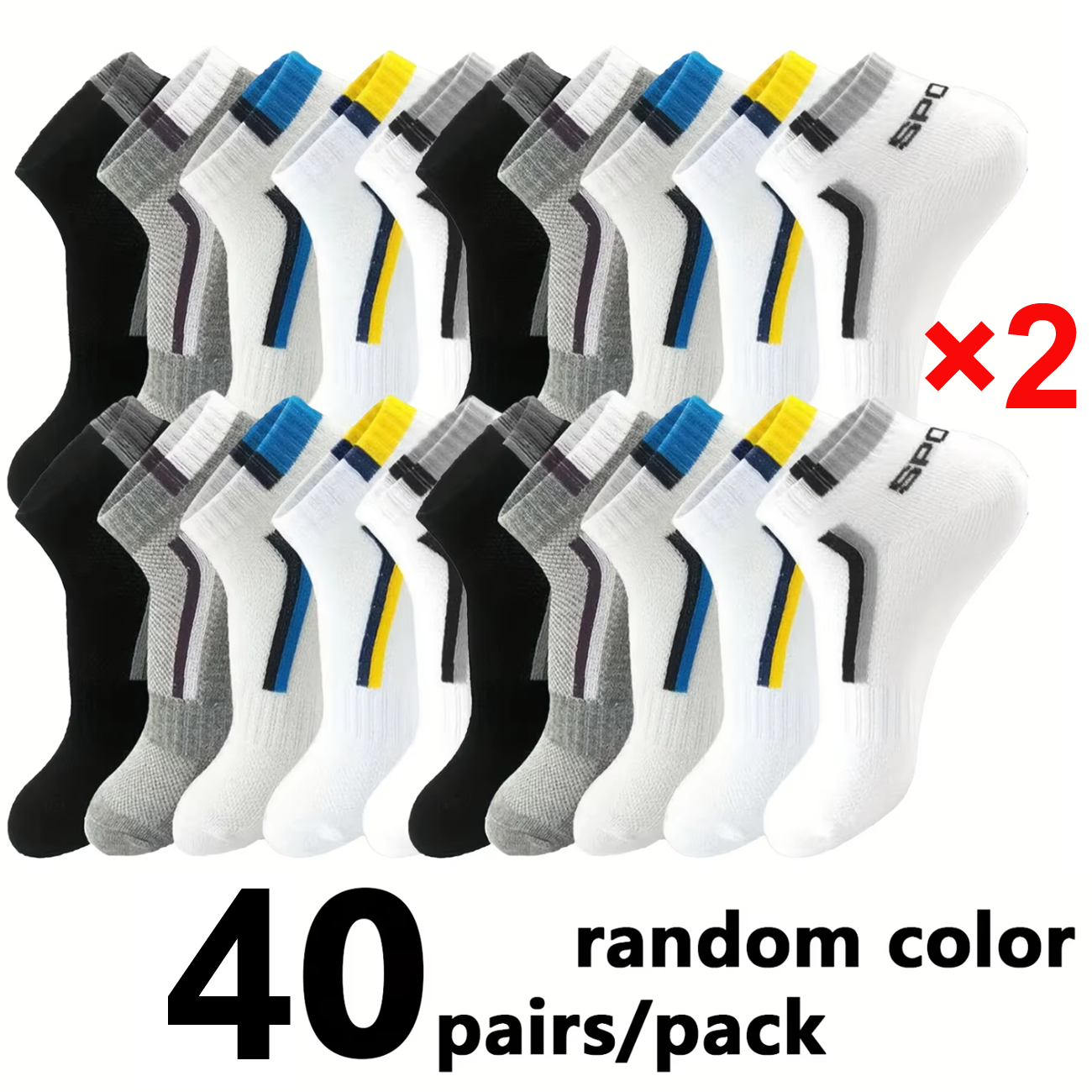 5/40 Pairs Mens Ankle Boat Soc – Ankle Sock Low Cut recenzja i cena