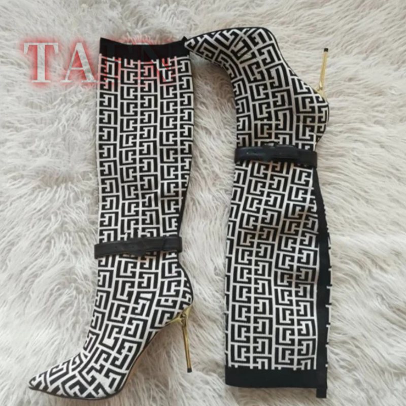Women Stretch Sock Boots Fashi – Knee High Sock Women recenzja i cena