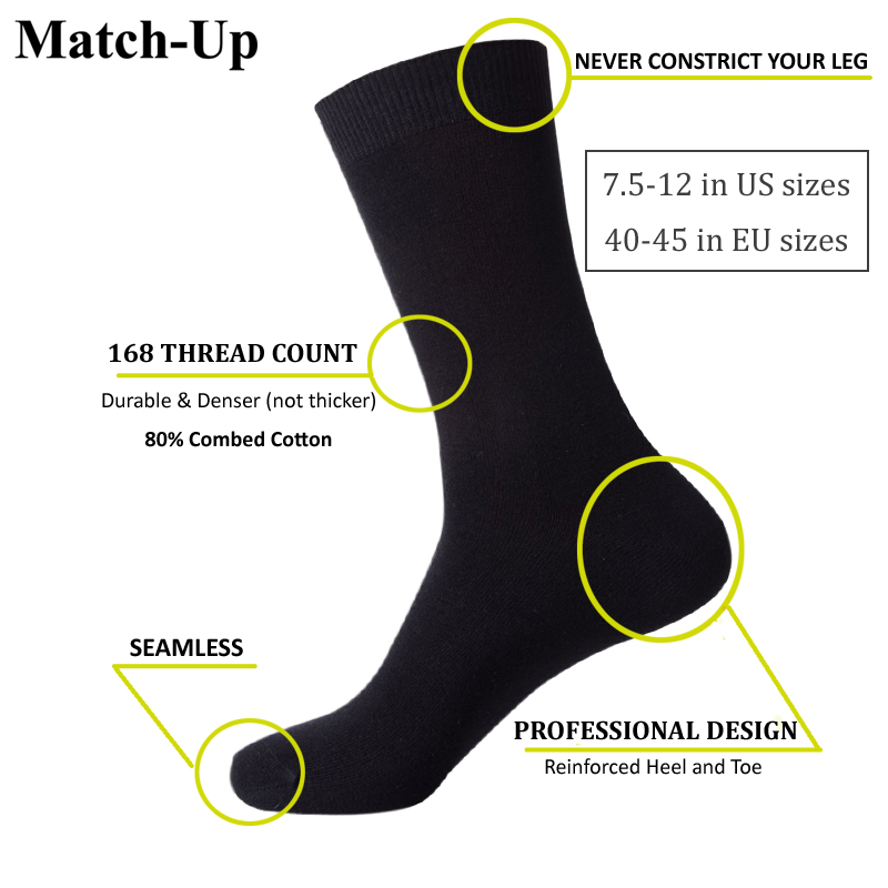 Match-Up  Men Bamboo Black Soc – Dress Sock Men recenzja i cena