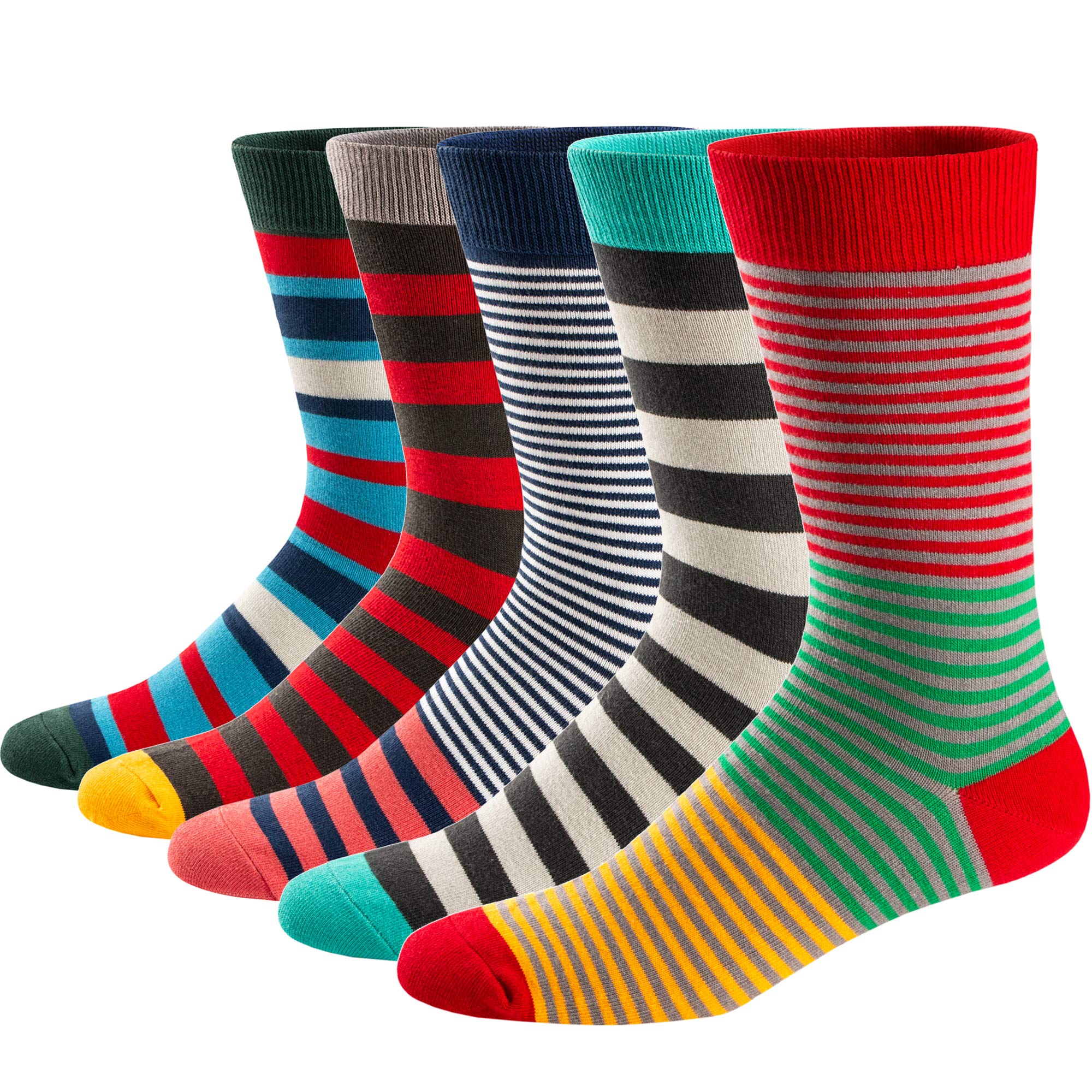 5Pairs Mens Fun Dress Socks, P – Cotton Crew Sock Pack recenzja i cena