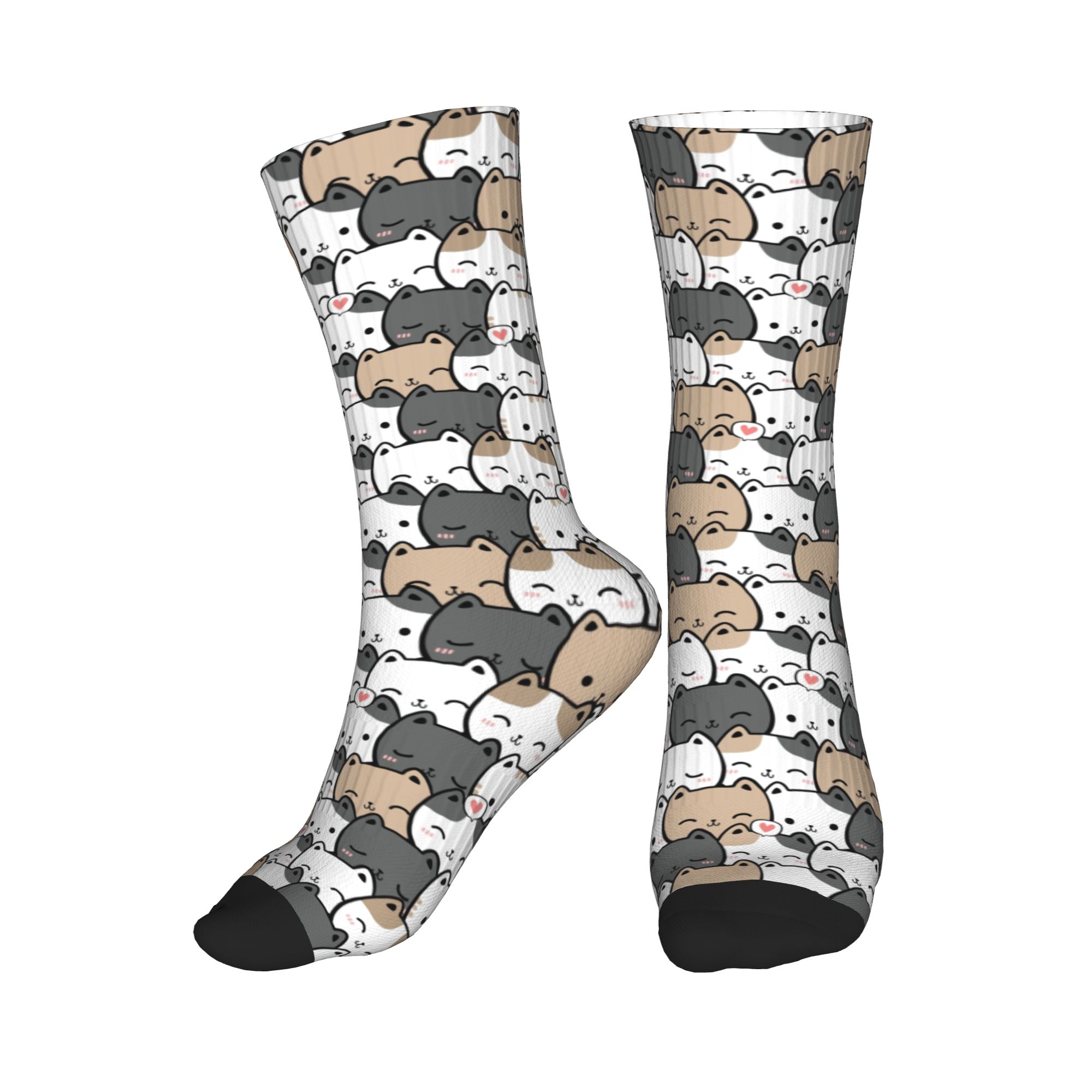 Funny Mens Cute Kitten Cat Doo – Dress Sock Men recenzja i cena
