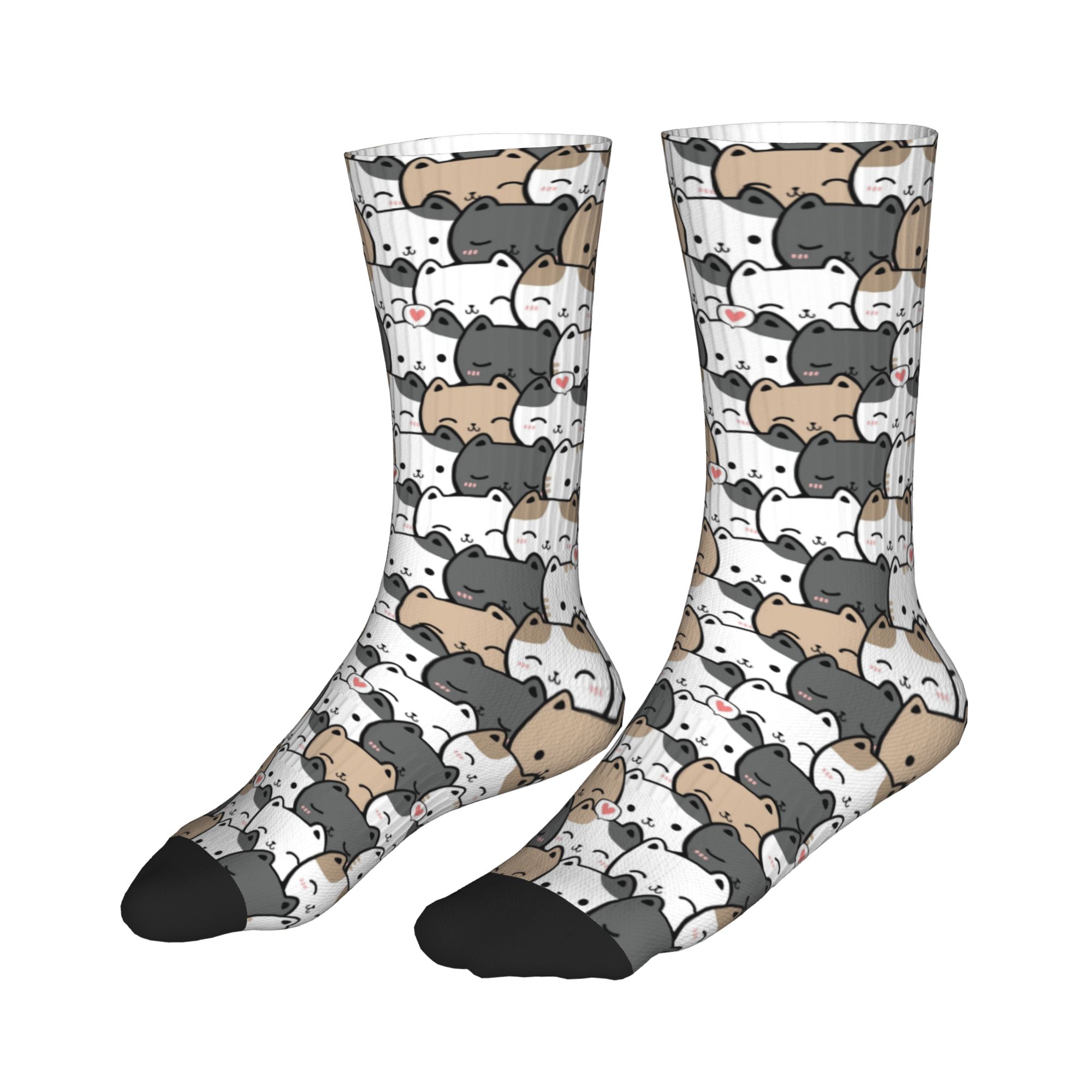 Funny Mens Cute Kitten Cat Doo – Dress Sock Men recenzja i cena