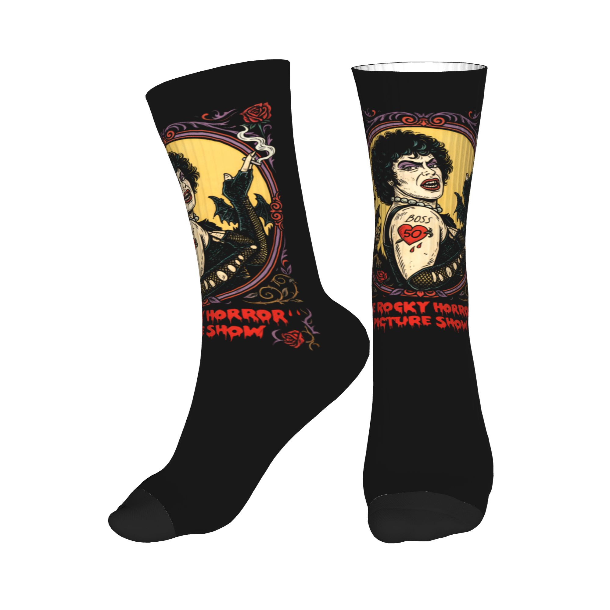Fun Printed The Rockys Horror  – No Show Sock Women recenzja i cena