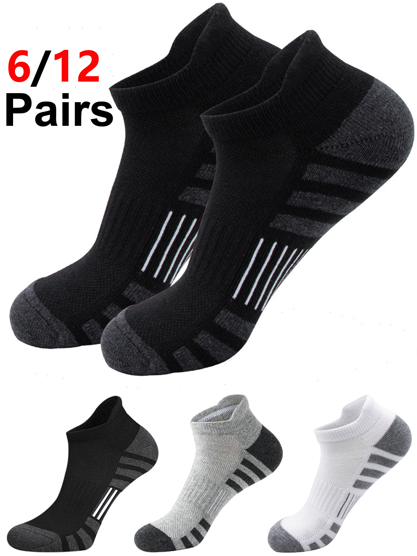 6/24 Pairs Cushioned Breathabl – Athletic Sock Cushion recenzja i cena
