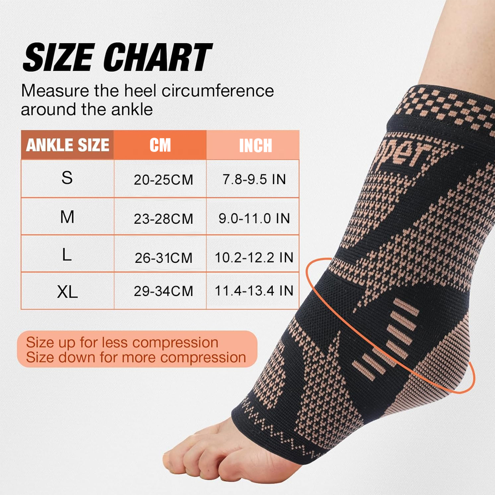 2PCS Copper Ankle Brace Suppor – Ankle Brace Sock recenzja i cena