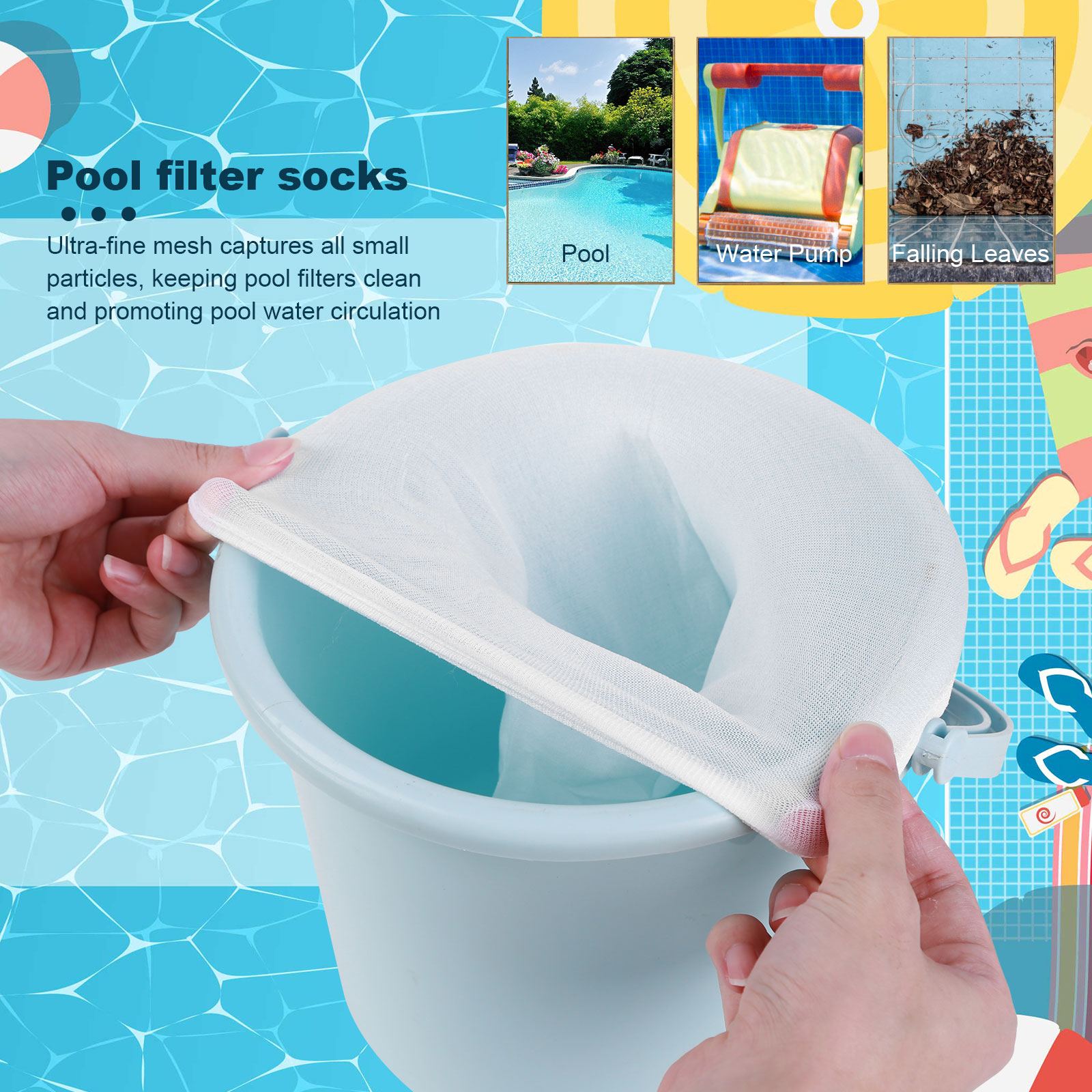 100-5PCS Pool Skimmer Socks El – Sock Organizer Tray recenzja i cena