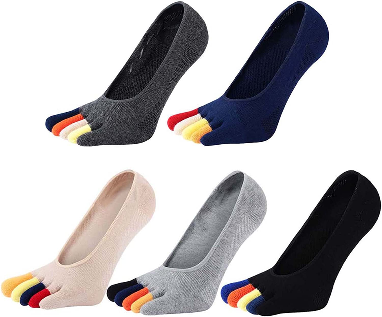 5 Pairs Colorful Loafer Socks  – Invisibility Sock Loafer recenzja i cena