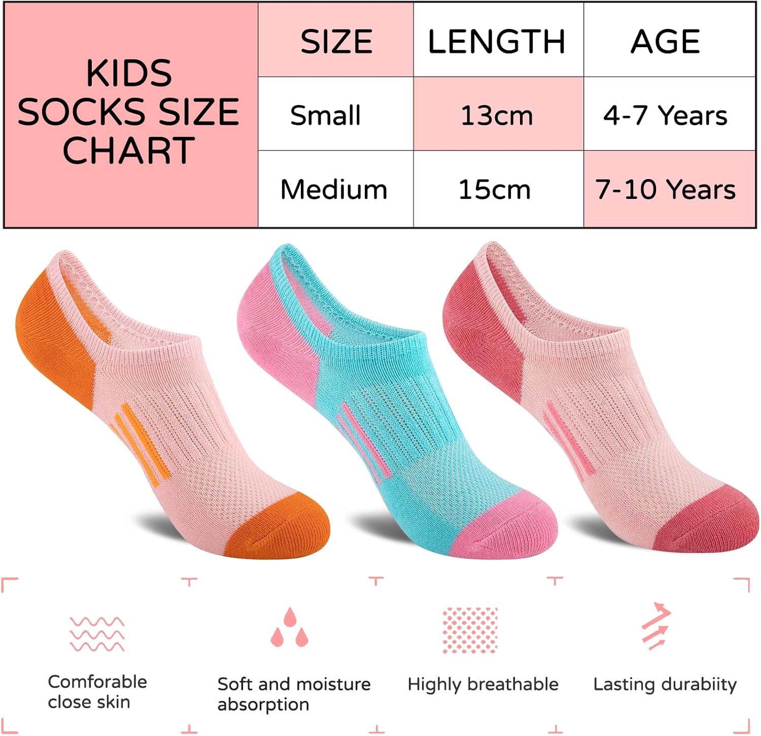 12 Pairs Girls No Show Socks C – Silk Sock Bamboo recenzja i cena
