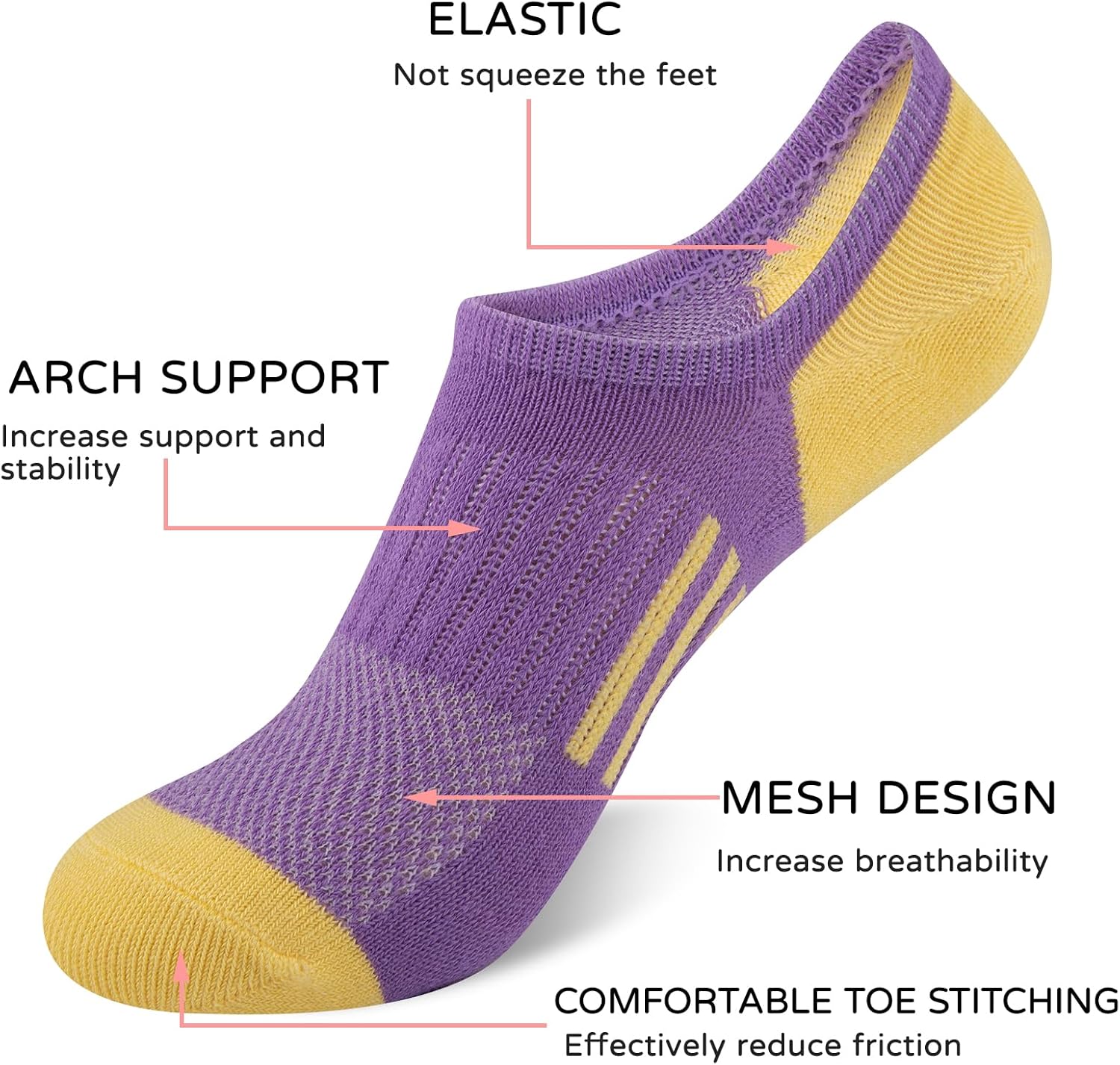12 Pairs Girls No Show Socks C – Silk Sock Bamboo recenzja i cena