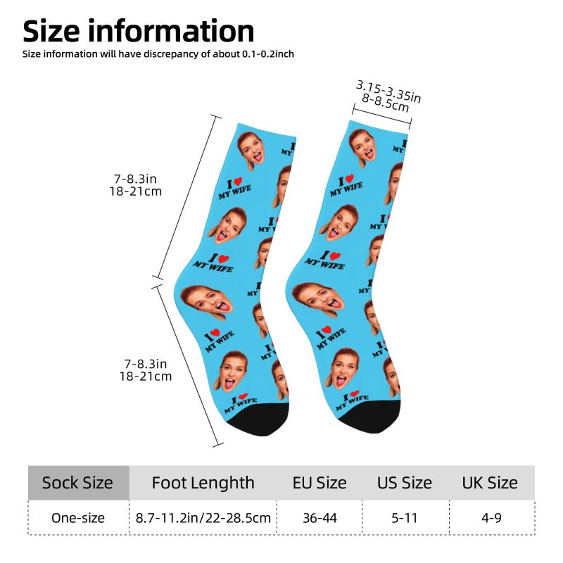 I Love My Wife Personalized Fa – Dress Sock Men recenzja i cena