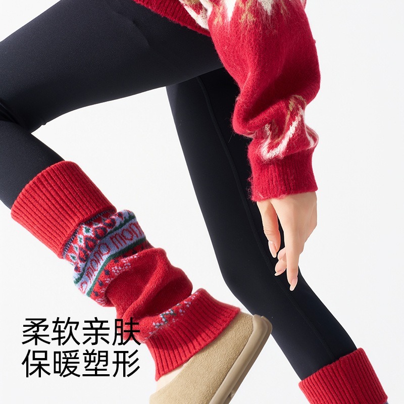​Fair Isle Knitted Leg Warmers – Boot Sock Slouchy recenzja i cena